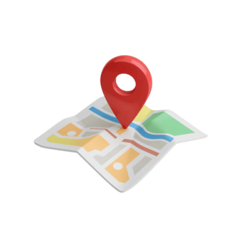 estilizado localização ponteiro em uma guardada mapa ilustração oferta orientação para navegação png