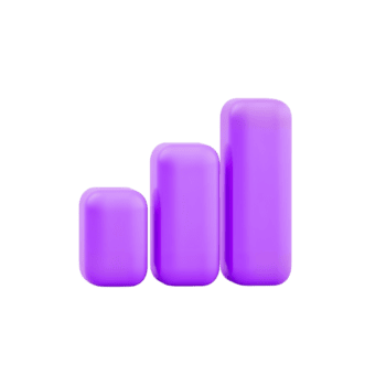 Ascending lavender columns on a plain backdrop create a visual representation of growth and png