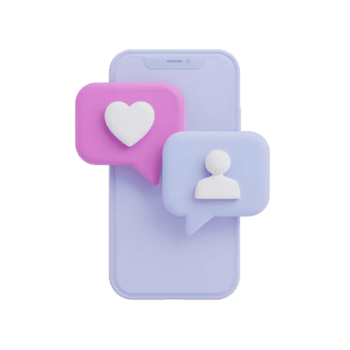 smartphone interfaccia visualizzazione Fidanzamento notifiche con un' cuore e utente icona librarsi png