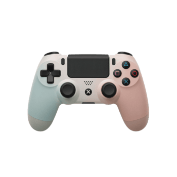 Pastel console controller floats in ethereal space, inviting immersive gaming experiences for png