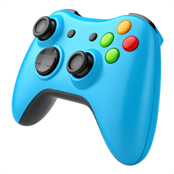 un' gioco controllore con colorato pulsanti. isolato su un' trasparente sfondo png