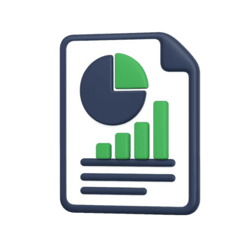 uma estilo 3d ícone do a investimento resumo com torta gráfico e Barra gráfico combinado png