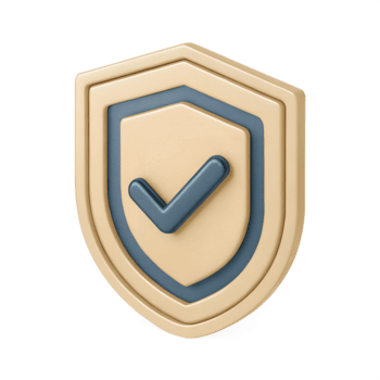 en 3d-stil ikon av en skydda med en bock, centrerad, minimal design png