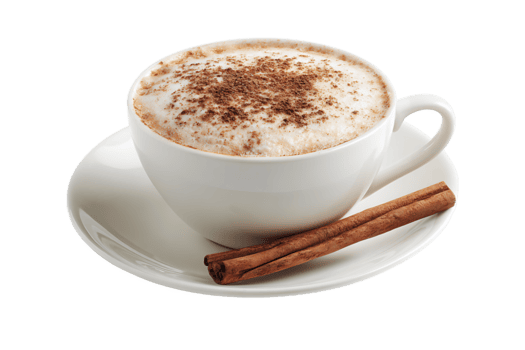 köstlich Zimt Kaffee trinken isoliert auf transparent Hintergrund png