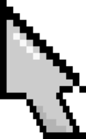 cinzento ícone seta rato pixel png