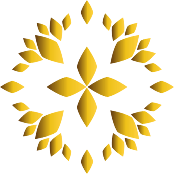 Elegant Gold Petal Decorative png