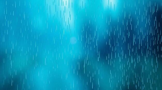 Dynamic blue rainfall pattern with soft blurred background for creative design projects photo