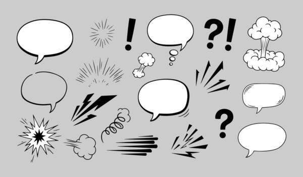 Set of Star Shaped Icons with Various Symbols and Minimalist Design vector