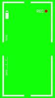 Vertical Animation of Recording Camera Overlay with Date and Time on Green Background video