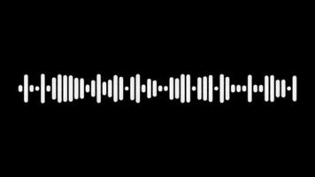 Animation of Audio Waveform on Transparent Background video