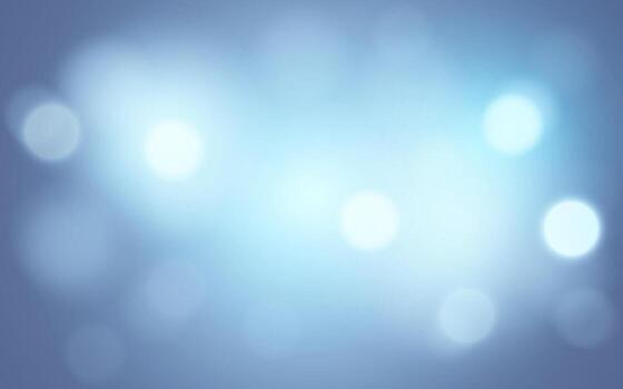 Cool Blue Bokeh Light Background, Soft Blurred Glow for Calm and Modern Design Concepts, Background decoration vector