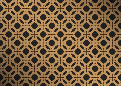 A seamless pattern of golden round ovals on a dark background serves as a decorative element for various applications, including fabric prints, tiles, wallpapers, wrapping paper, and digital prints. vector