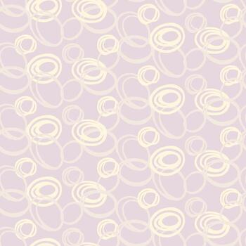 Seamless pattern with hand drawn circles in pastel tones on a light background. Abstract, playful, and modern design, perfect for textiles, wallpapers, packaging, and creative branding projects vector