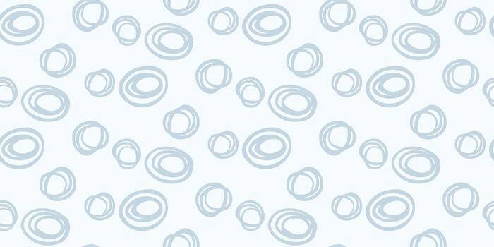 Seamless pattern with abstract hand drawn circles in pastel blue on a light background. Modern, bold, and stylish design, perfect for textiles, wallpapers, branding, and creative projects. vector