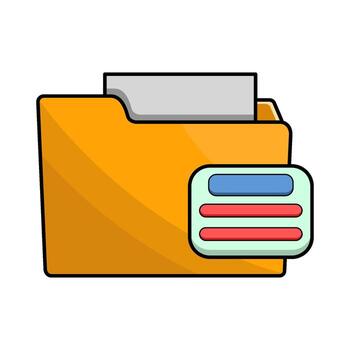 ilustración de acceso Iniciar sesión carpeta vector