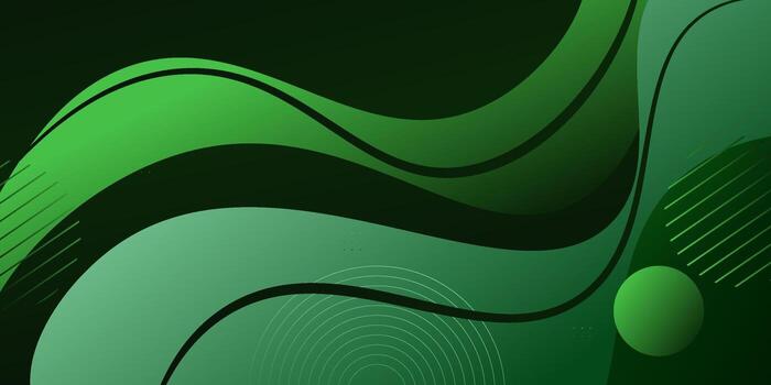 Abstract green wave fluid background. Simple design with wave fluid color pattern. Eps10 vector