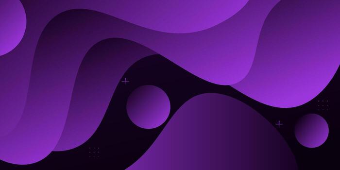 Realistic abstract purple 3D wave background. Simple liquid wave pattern design. Eps10 vector