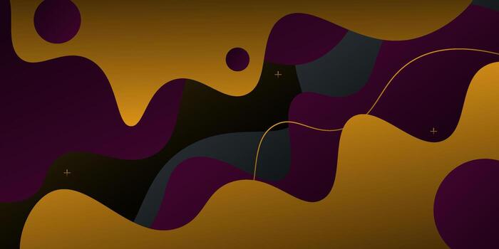 Colorful geometric business banner design. Creative banner design with wave shapes and lines as a template. Simple design on a horizontal banner. EPS10. vector