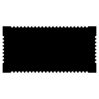 Black Ticket Icon Isolated on White Background. Illustration design for web and app. vector