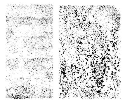 Ink splatter grunge distressed textures set. Sketch brush stroke texture design elements vector