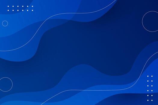 Abstract blue background with circles, dots and lines vector