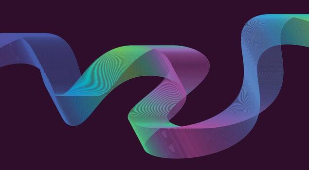 resumen mezcla líneas ondulado curvo multicolor antecedentes diseño ilustración vector