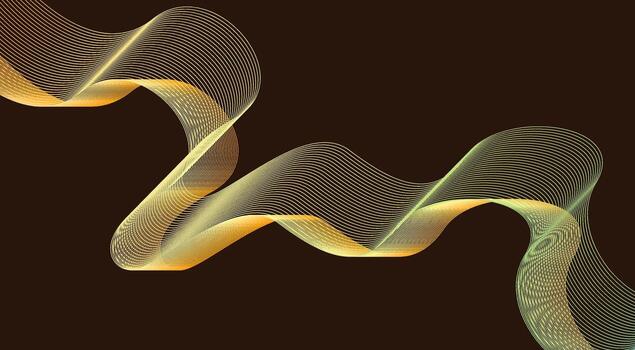 Abstract Blend Lines Wavy Background Brown Colorful Gradient Design Illustration vector