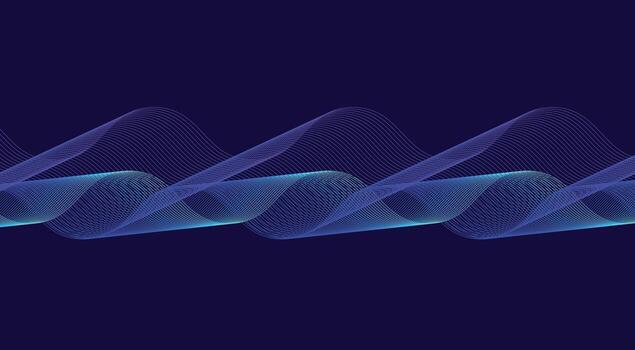 Abstract Blend Lines Wavy Background Blue Gradient Design Illustration vector