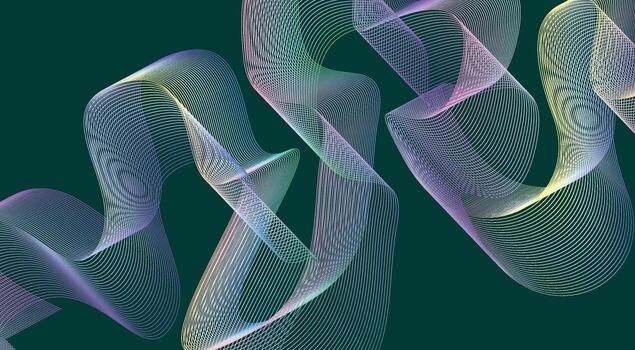 resumen mezcla líneas ola curvo antecedentes multicolor degradado diseño ilustración vector