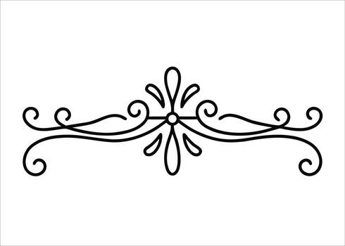 Elegant art deco style line divider and text border design with sophisticated geometric ornaments for luxurious branding and invitations vector