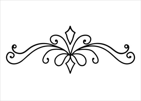 Elegant art deco line divider text border design with luxurious geometric patterns and sophisticated styling vector