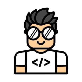 juego desarrollador avatar personaje vector
