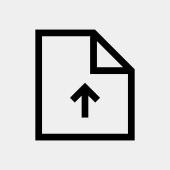 Upload Folder Icon vector