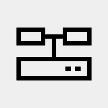 Sharing Structure Network Icon vector