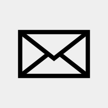 sobre mensaje correo electrónico icono vector