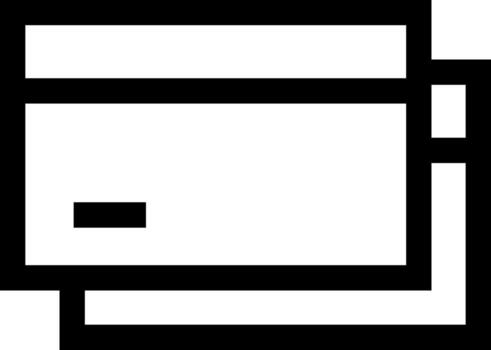 ATM Card Variant Design Icon vector