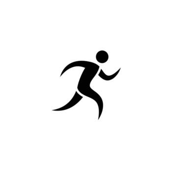Running Icon for Exercise and Fitness Motivation vector