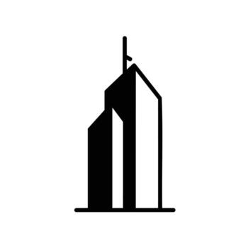 Building Icon Representing Architecture and Urban Design vector