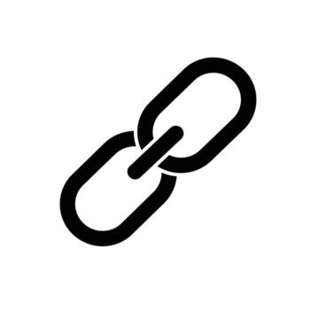 Link Icon Representing Connection and Web Interaction vector
