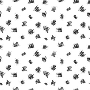 doodle scribble charcoal elements pattern on a white background. illustration for design vector