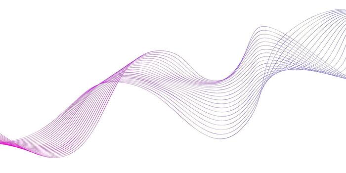 Colorful wave patterns create a visual representation of sound and motion in a dynamic design setting vector