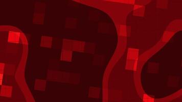 vågig röd och beige former med subtil rutnät mönster och vätska rörelse video