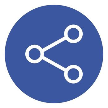 compartir icono símbolo en sencillo estilo eps 10 vector