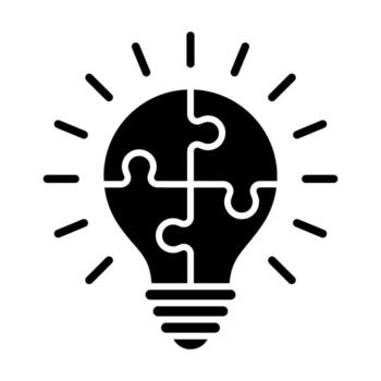 problema resolviendo icono. negocio línea icono estilo. ilustración en blanco antecedentes. eps 10 vector