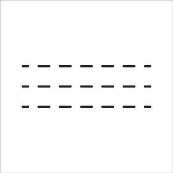 Set of seamless straight lines of different styles dots, dashes, square dots, zigzag vector
