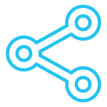 compartir icono símbolo en sencillo estilo, eps 10 vector