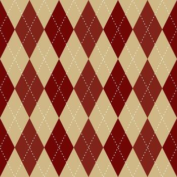 sin costura modelo con rojo cuadrado diamantes vector