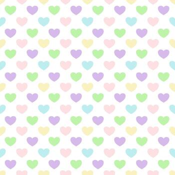 sin costura modelo con vistoso corazón vector