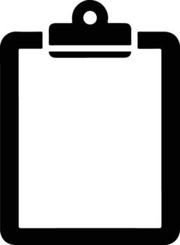 Clipboard Icon - Blank Checklist Task List Note Pad. vector