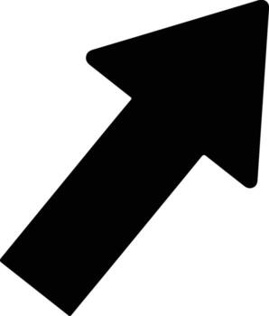 diagonal hacia arriba flecha gráfico diseño elemento. vector